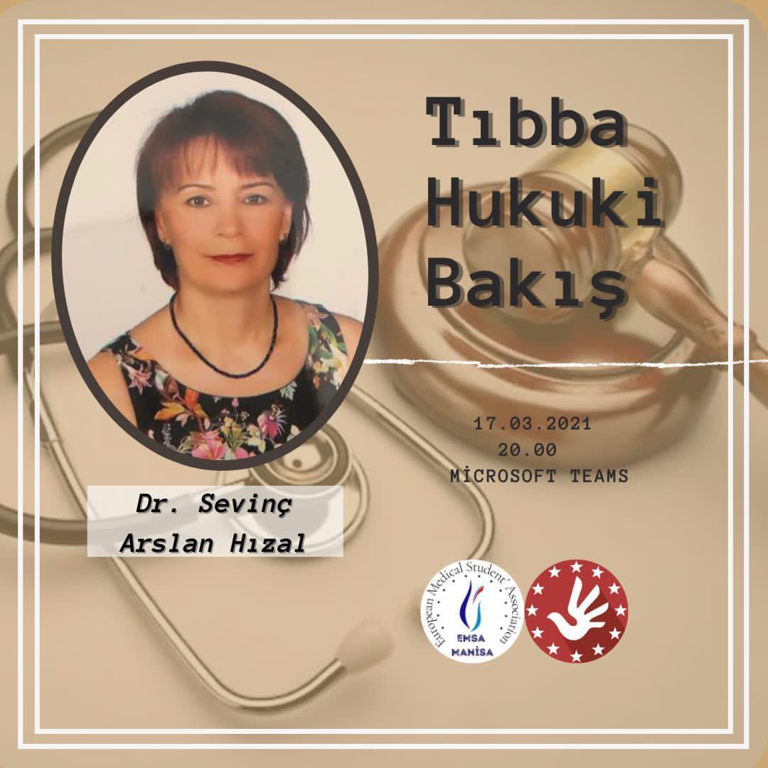 EMSA Manisa Tıp Etiği ve İnsan Hakları Pilları olarak, Dr. Sevinç Arslan Hızal ile yapacağımız “Tıbba Hukuki Bakış" isimli webinar ile karşınızdayız.
🌟 Webinarımız *17 Mart Çarşamba günü saat 20:00'da* gerçekleşecektir. chat.whatsapp.com/Hy8pn2nbN6UGGA…