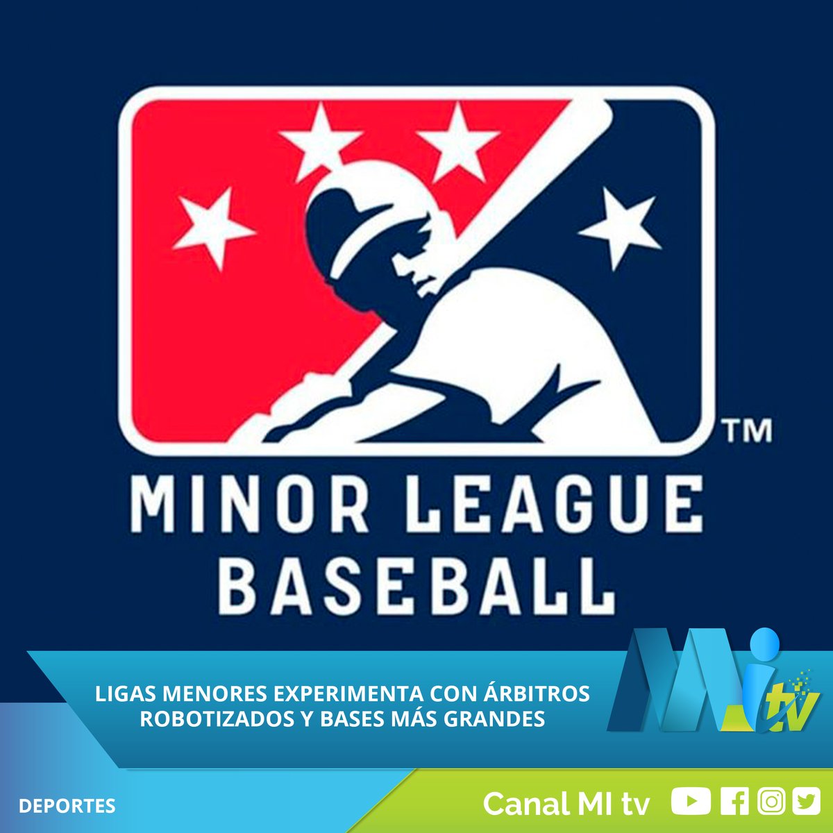 MiTVHD's tweet photo. Las Grandes Ligas experimentarán con varios cambios de reglas en las ligas menores esta temporada.
#mitv #mitvhd #SantoDomingo #Retwittear #SiguemeYTeSigo #RepublicaDominicana #MLB #ligamenordebeisbol #minorleaguebaseball #beisbolista #Beisbol https://t.co/cwzRdvkeqq