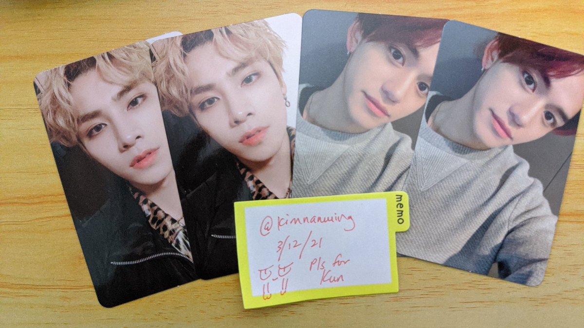letsmingles's tweet photo. ‼WayV WTT‼
Album: Kick Back
Have: Lucas and Xiaojun
Want: Kun!!!
Location: USA only! Chicago ideally!!
@WayV_Trading pls rt 😭😭😭😭
#wayv #wayvtrade https://t.co/EPgjL2vgnd