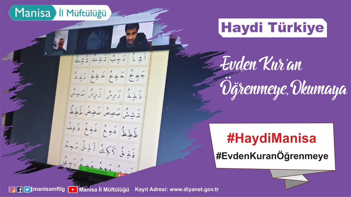 orhansen2001's tweet photo. Kur’an okuyunuz. Çünkü Kur’an, kıyamet gününde kendisini okuyanlara şefaatçı olarak gelecektir.

#HaydiManisa
#EvdenKuranÖğrenmeye
#AliErbas https://t.co/xkcdCQ8IbI