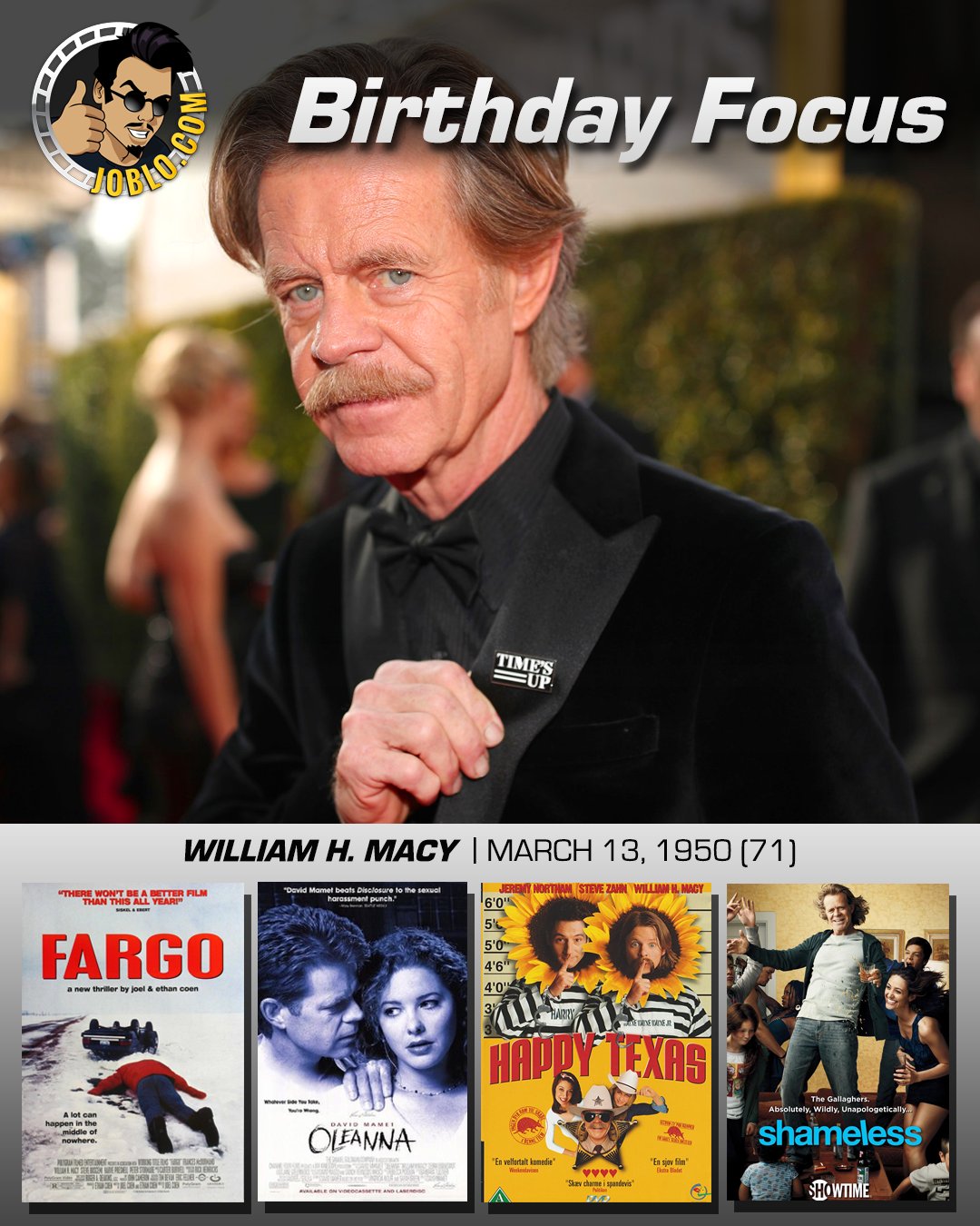Wishing a very happy 71st birthday to William H. Macy! 