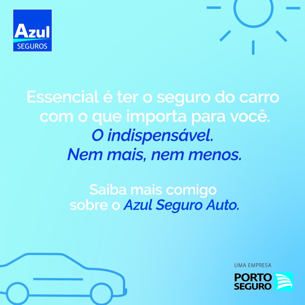 rennan_MPS's tweet photo. Azul Seguro Auto🚙
O seguro com o que realmente importa para você com preço acessível que cabe no seu orçamento. 
📑Contratação simplificada 
☎️Atendimento de qualidade 24h para você e para o seu carro
📍Guinchos por todo o Brasil
https://t.co/aAfenKCgX9
#projetomeuportoseguro https://t.co/UWFSIHN7KQ