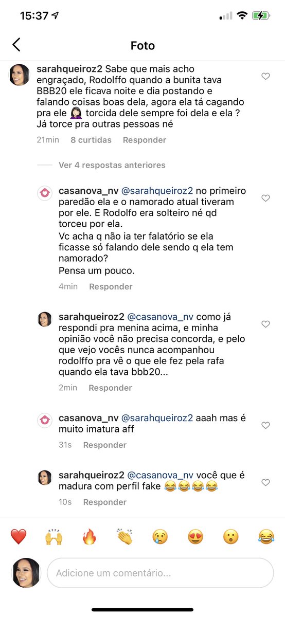 SarahQueiroz22's tweet photo. @sabrynamagalhae Sabrina eu não tô brigando no Instagram não né kkkkk @iRodolffo tem que valorizar viu kkkkk https://t.co/mBhdMACQFA