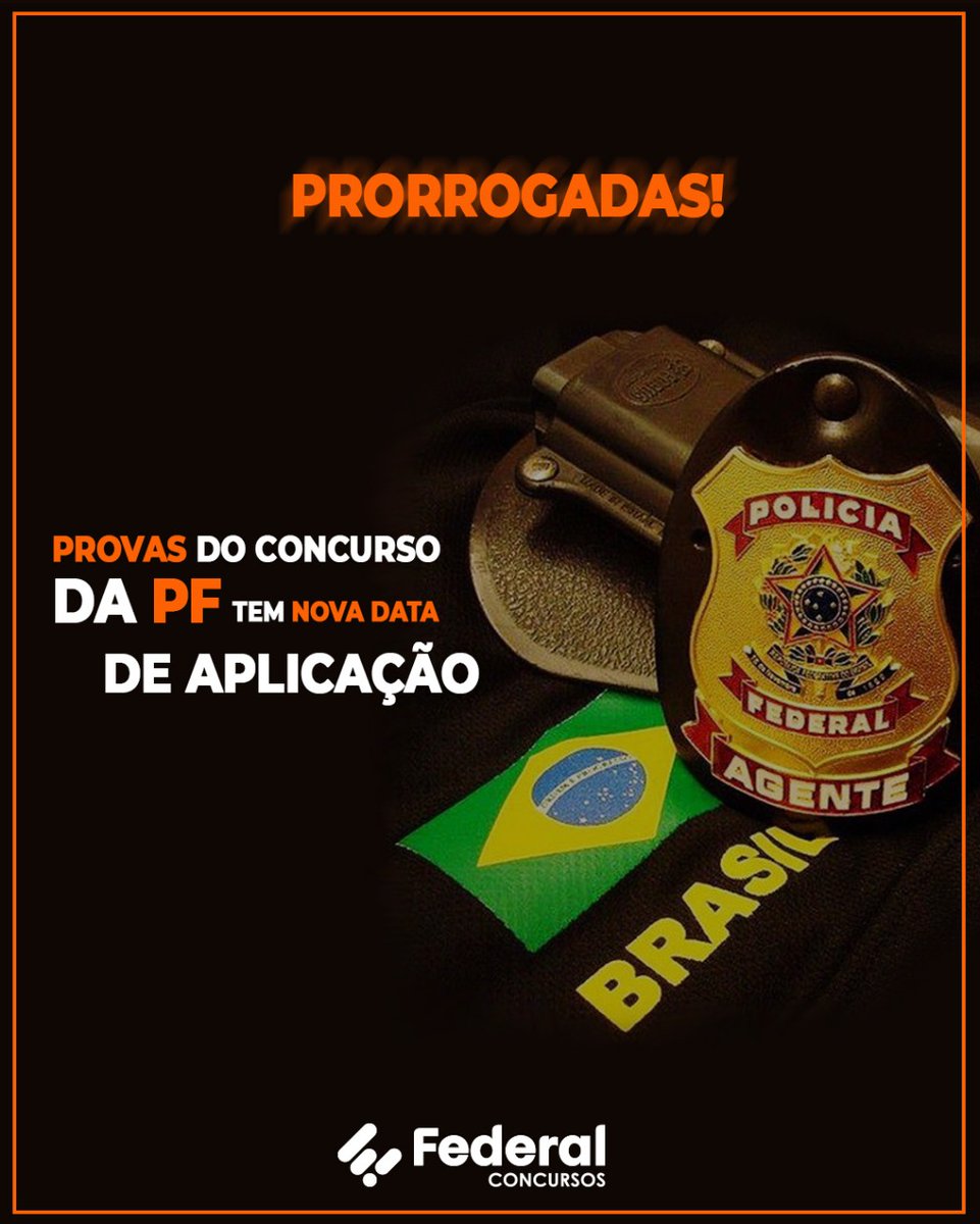 Federal_Oficial's tweet photo. Atenção Concurseiro: você que vai prestar o concurso da Polícia Federal, tem alteração na data da prova. O teste seria aplicado no próximo dia 21 de março. Saiba Mais: https://t.co/kW1xup4PK0 https://t.co/9exK48Ww4F