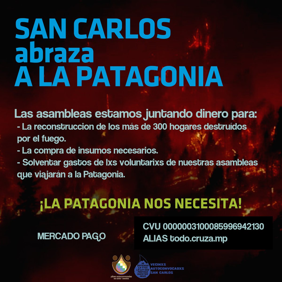 pibessancarlos's tweet photo. #PatagoniaBajoFuego 
#ArgentinaEnLlamas https://t.co/ZoRQI5BSL0