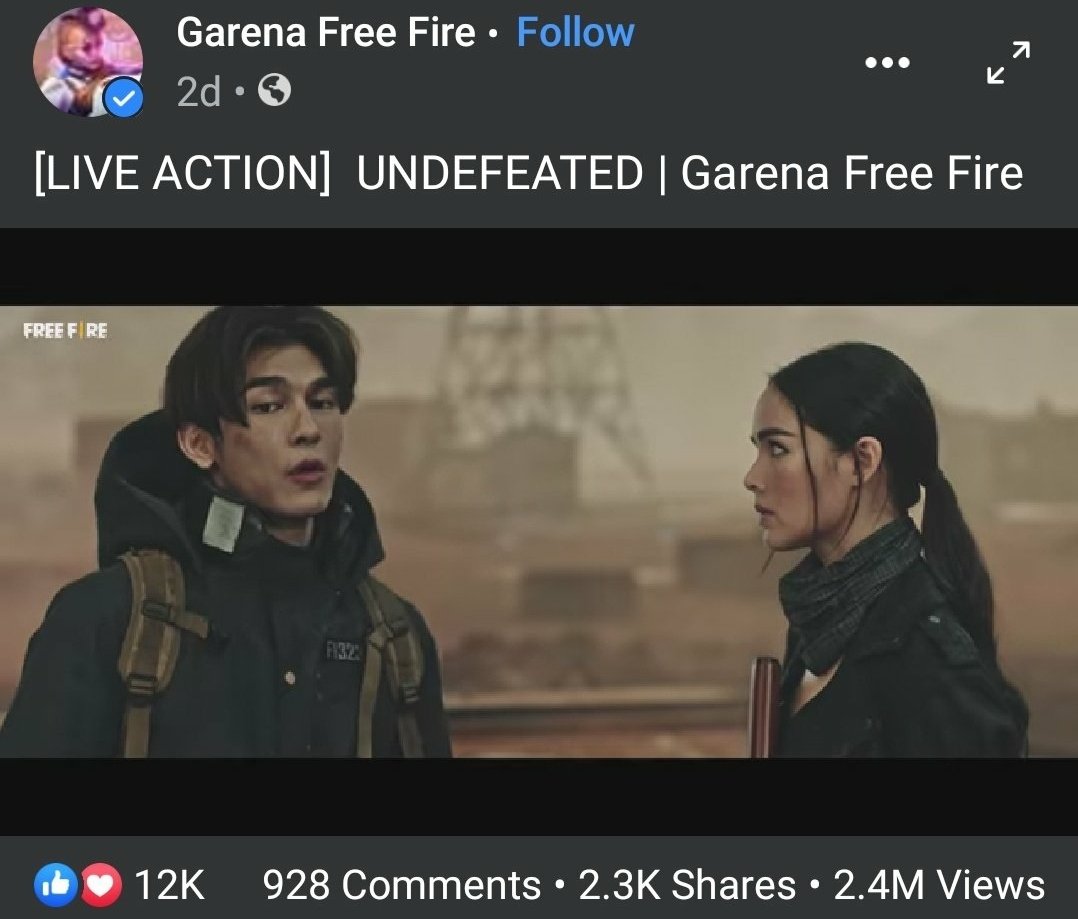 s_wangji's tweet photo. Nearly 2.5 Million views on Facebook and nearly 1 Million views on YouTube for Undefeated in 3.5 days since release.

#MrSho 
#FreeFireUndefeatedTH https://t.co/l2JJlCbJBk