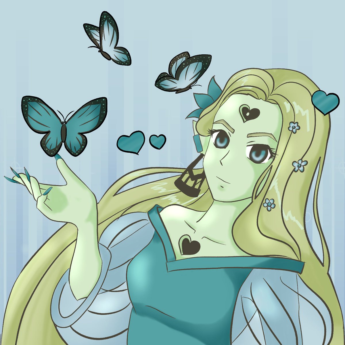 UchiDeeManga's tweet photo. Another #dtiys from Instagram for @chelzd_art I changed the color scheme with https://t.co/RcLnOwoBSk so it’s far from the original but not too bad I hope! #chelzd25k #dtiyschallenge #clipstudiopaint https://t.co/mb515YDqng