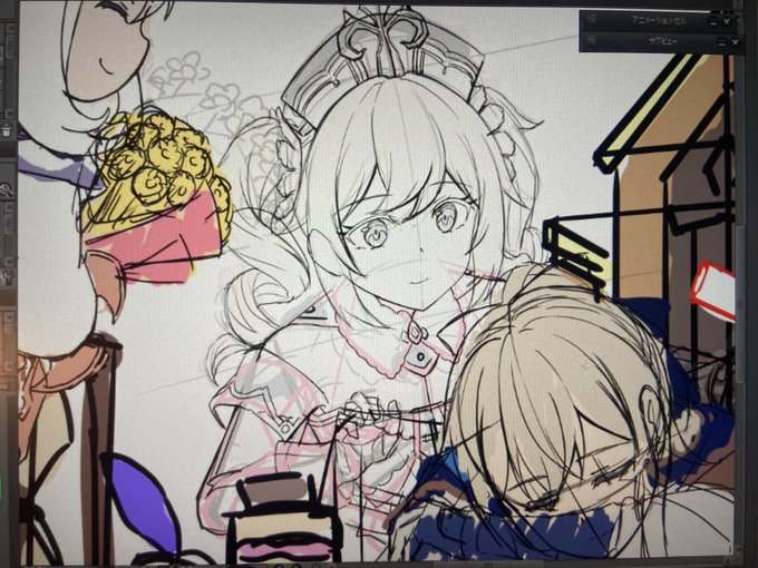 やっと絵を描く時間がとれた 