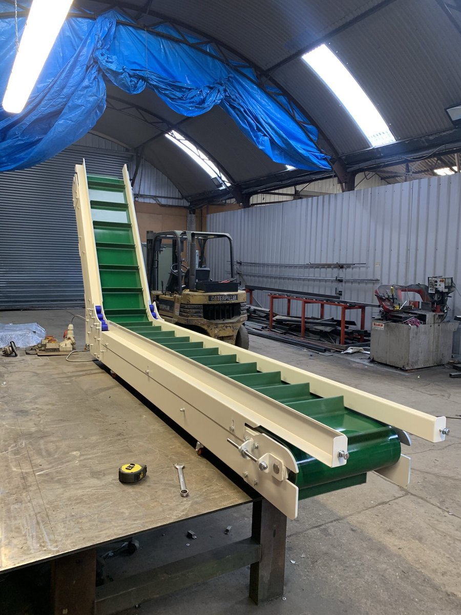 NickTreacher's tweet photo. Mild steel elevator finished today here at Jim Wright engineering. Designed, fabricated and spray painted all in house from our dedicated work force. All ran up and tested today ready to be delivered to our customer on Monday. https://t.co/VeqPrew13M