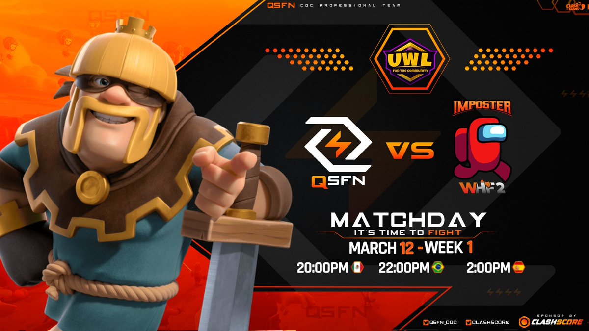 After a few days off we premiered today at <a href="/war_universal/">Universal War league</a> in front of one of the <a href="/WHF_2/">WHF2</a> teams

Let's go for that first win!
Good luck team!

#GoQSFN