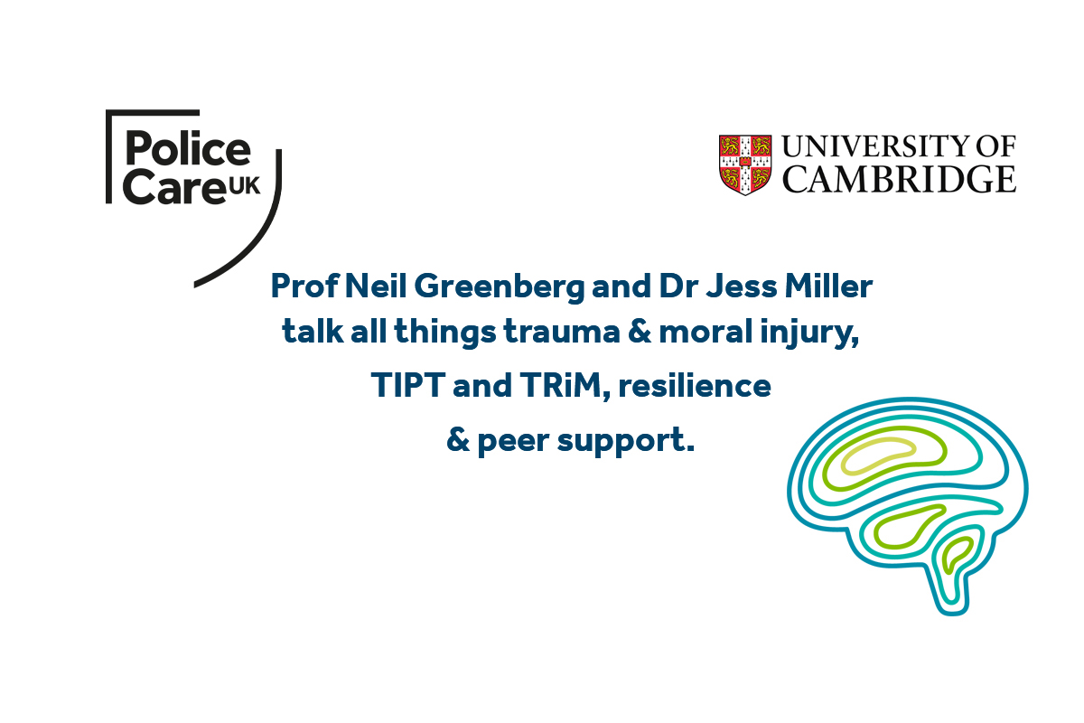 policecareuk's tweet photo. 'We might not be in the same boat, but we are all in the same storm'
Professor Neil Greenberg and Dr Jess Miller talk all things trauma & moral injury, TIPT & TRiM, resilience & peer support.
https://t.co/WsVpTgewTv
#policingbrain #policecare #TIPT #traumaresilience https://t.co/U7xkgU3GG7