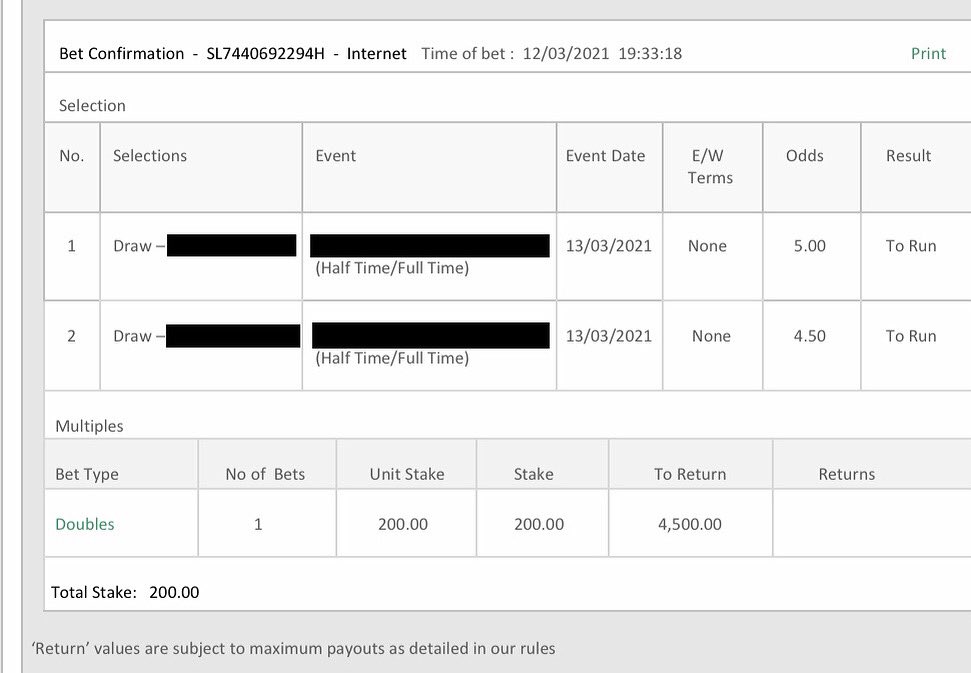 Real_Matches's tweet photo. Saturday Ticket is confirmed! 🔥🔥 (13.03.2021)

2 matches HT/FT 
Total Odd: 22+ ✅
💯 Guaranteed WIN 💯

For more details contact us dm or telegram! 💰💰💰

#TeamMoney #fixedmatch #bet365 https://t.co/X3Ee5WqRcE