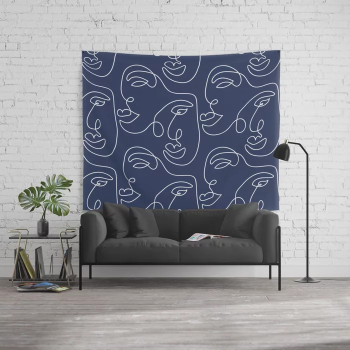 Navy Blue Faces. Up to 30% Off Select Items! society6.com/product/navy-b… #tapestries #walltapestry #walldecor #bluedecor #dormdecor #minimalist #abstract #wallart #decor #interiordesign #homeaccent #abstract #dorm #society6 #society6art #homedecor #pattern #tapestry #decoration #sale