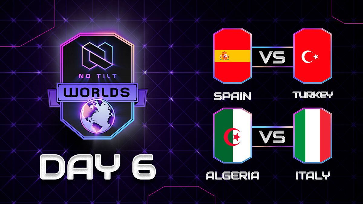 🔴 EN VIVO • #NTWorlds • Fase de Grupos • Día 6 🌐

🇪🇸 <a href="/clashroyaleSE/">Selección Española CR</a> vs. <a href="/TeamTurkeyCR/">Team Turkey</a> 🇹🇷 
🇩🇿 <a href="/TeamALGERIA1/">Team ALGERIA</a> vs. <a href="/NazionaleITACR/">Nazionale Italiana CR</a> 🇮🇹 

🇪🇸 youtu.be/XE9OtEyF_Ik
🇪🇸 twitch.tv/notiltgg

🎙 @Rigelgaming16
🎙 <a href="/Ednar_Royale/">Ednar_Royale</a>