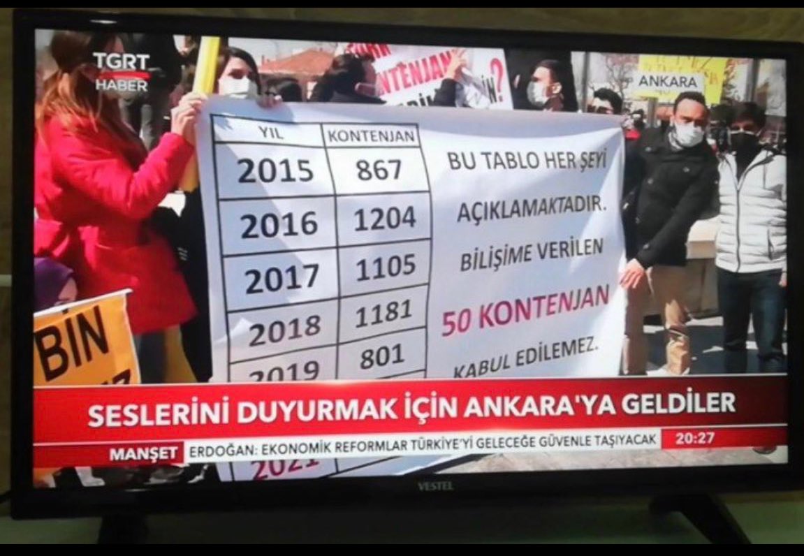 Bilişim öğretmenleri olarak 50 kontenjanı asla hak etmedik
<a href="/ziyaselcuk/">Ziya Selçuk</a>  <a href="/safran1958/">Mustafa SAFRAN</a>