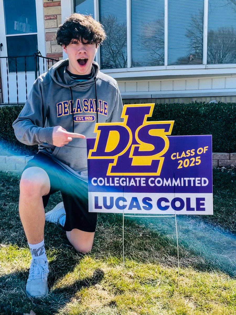 Proud to be #CollegiateCommitted to the #classof2025 at ⁦@delasallehs⁩! #PilotPride