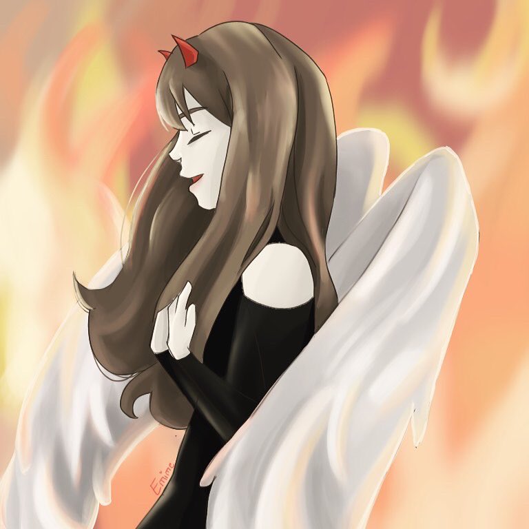 EmimeCommission's tweet photo. New drawing. Trying to practice backgrounds. 
#art #mangaart #artist #artcommissions #oc #drawingOC #humanoc #angeloc #angel #commission https://t.co/5CqmRomW3x