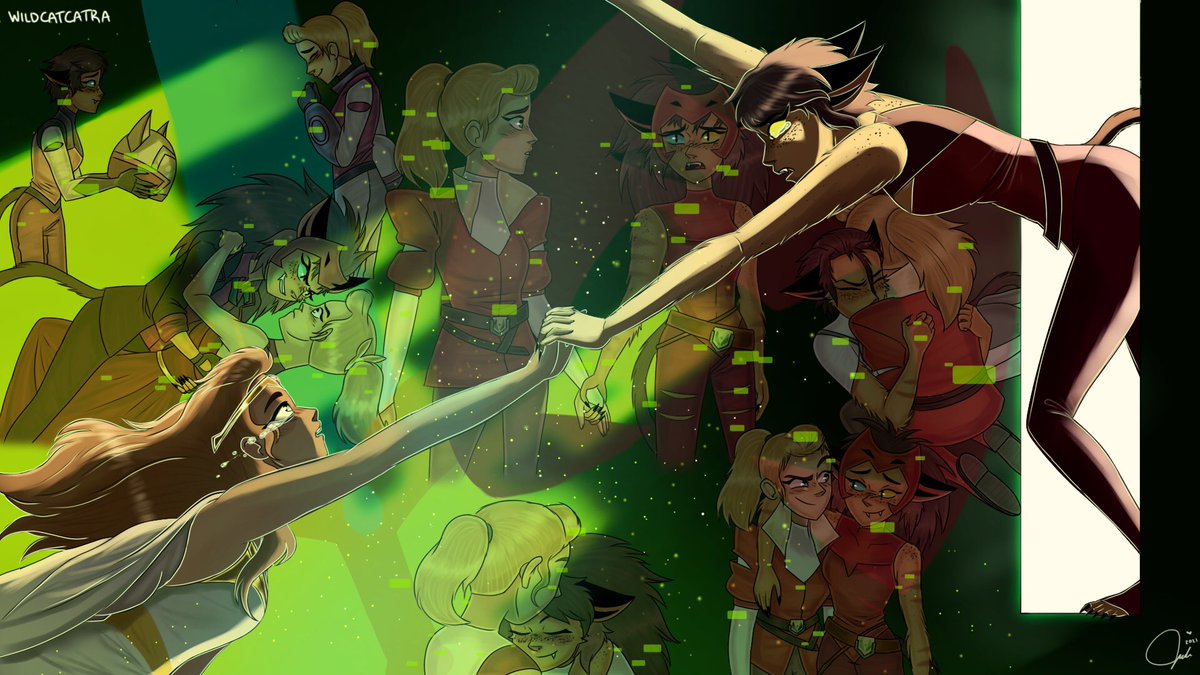 wildcatcatra's tweet photo. “Don’t you get it? I LOVE YOU! I always have, so please just this once- stay!” YOU GUYS THIS TOOK FOREVER BUT I decided to draw this cause I ADORE the finale and I wanted to draw Catra confessing her love from her POV and some of her most vulnerable moments with Adora❤️ https://t.co/3aDqAdFbtD
