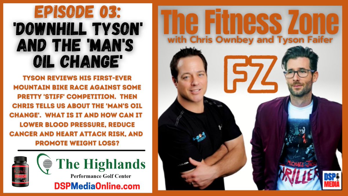 New Episode!  #TheFitnessZone 

'Downhill Tyson' and the 'Man's Oil Change' 
#Fitness #FitnessOver40 #FitnessOver50 #MountainBiking #MansOilChange #DSPMedia 

LINK: 👇👇👇👇👇👇👇👇👇👇👇👇
dspmediaonline.com/the-fitness-zo…