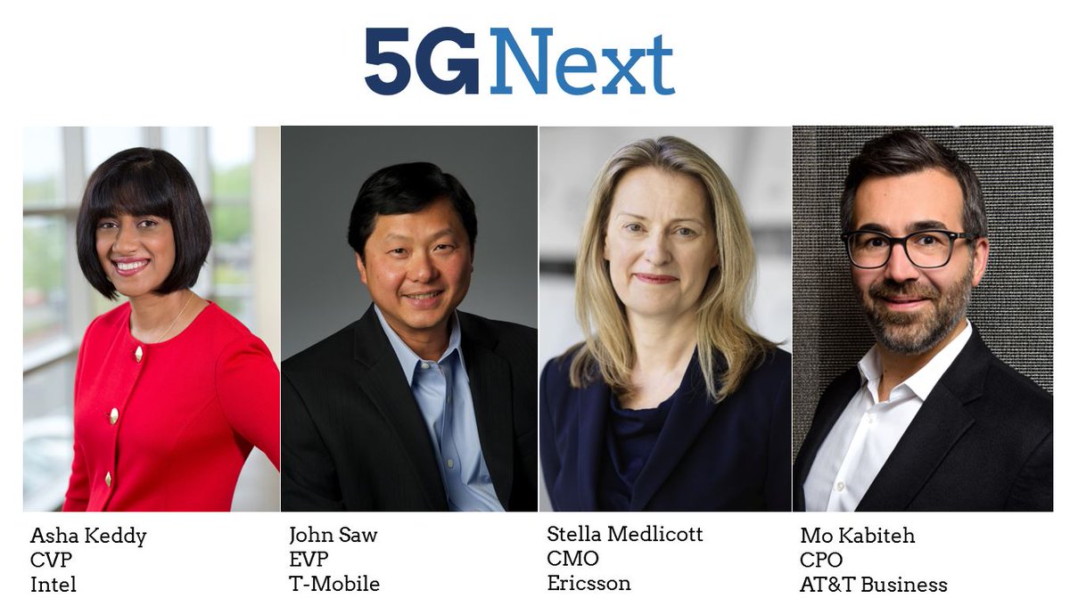 chetansharma's tweet photo. 5G Candid Conversations with some of the best in the business - @AshaKeddy @intel @JohnSaw @TMobile @StellaMed @ericsson @MoKatibeh @ATTBusiness #5GNext March 24th. April 27th. Join us. https://t.co/GDvS3fKVK1 https://t.co/kEgKvK5CNJ