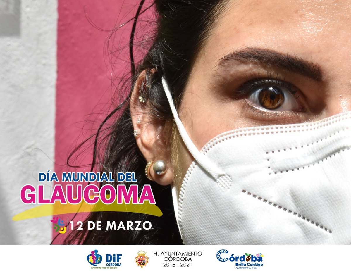 DIFCordoba's tweet photo. 12 de marzo
Día Mundial del Glaucoma👁️

El área médica del #DIFCórdoba recomienda este día revisar la presión intraocular anualmente, sobre todo a personas mayores de 40  o con antecedentes familiares. https://t.co/XhVjWWzvsa