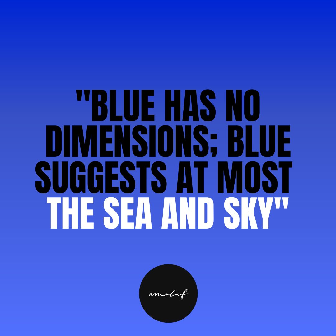 💙 We’re in an #YvesKlein frame-of-mind: IKB - a color that conveys all is possible // #emotifIcons #lessonsincolor