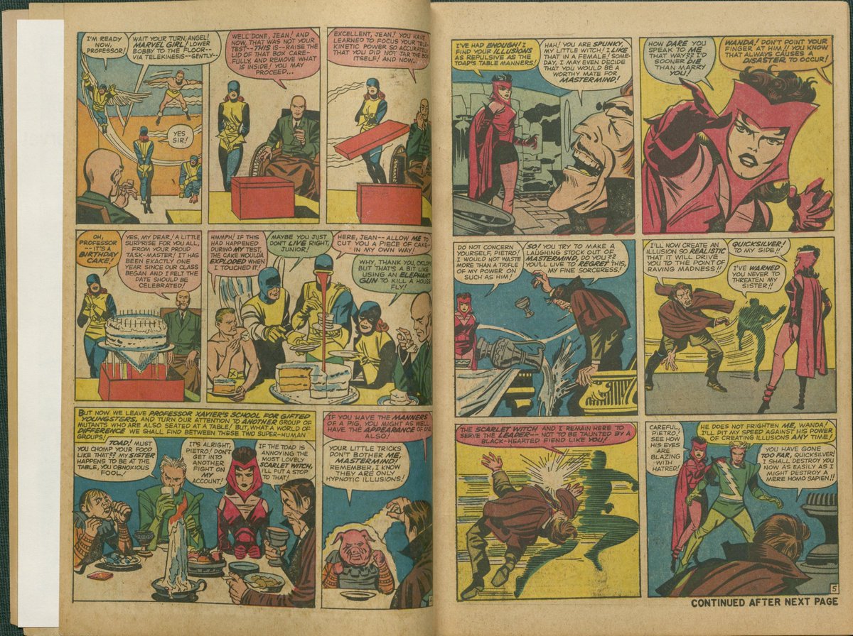 LibnOfCongress's tweet photo. Are you having #WandaVision withdrawals? The @librarycongress has one of the largest comic book collection. We have the 1964 X-Men comic where Scarlet Witch first made an appearance. Also we have the 1968 Avengers comic featuring The Vision's first appearance. https://t.co/c1c9z29fRZ