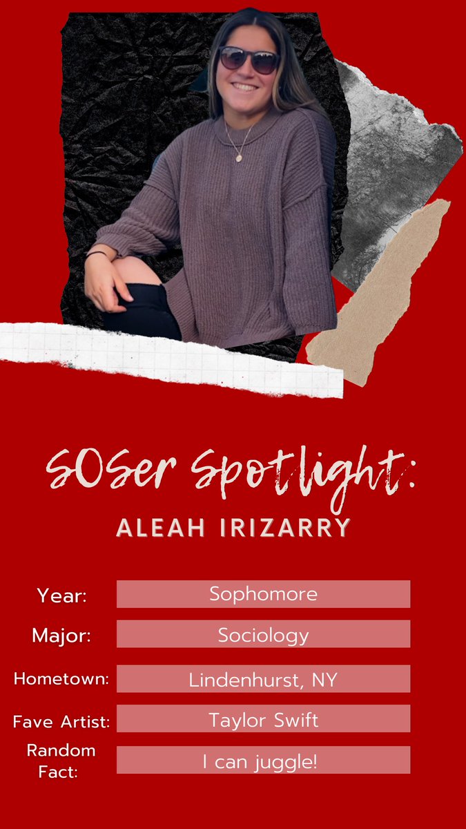 This week we are shining the spotlight on SOSer Aleah 🤩