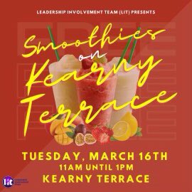 duCPT2_1869's tweet photo. Hey DU! Next #BlockTuesday  we’ll be giving out fruit smoothies in front of Kearny for Free.99! Make sure to come out next Tuesday and get y’all one! 

#LIT🥤🍓 https://t.co/tWcDYBHNuc