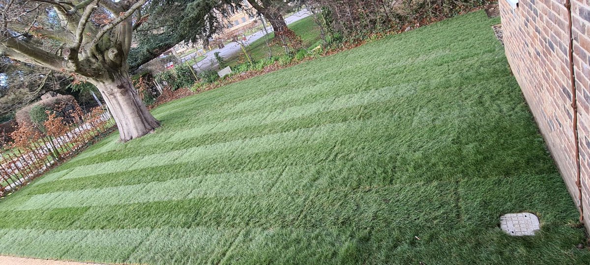 ProjectLandsca3's tweet image. We have had the pleasure of working at kings college in Cambridge again.
1000m2 of turf laid around the student accommodation completed within 5 days.
