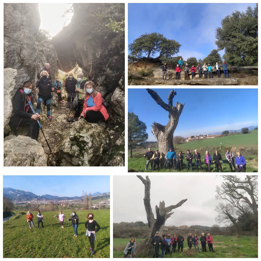 Una setmana plena de bones caminades amb 5 grups. Hem passejat per Malanyeu, Avià, La Guàrdia i Berga. #marxanòrdica #salut #berguedà #ruralsalut #vida #nordicwalking