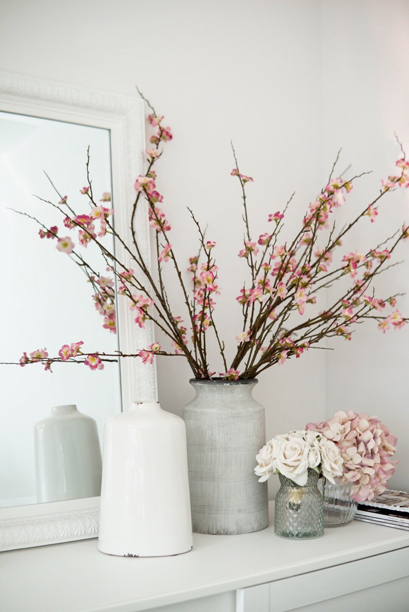Getting the house ready for spring, one faux cherry blossom at a time! 🌸 #manchester #florist #SmallBusiness