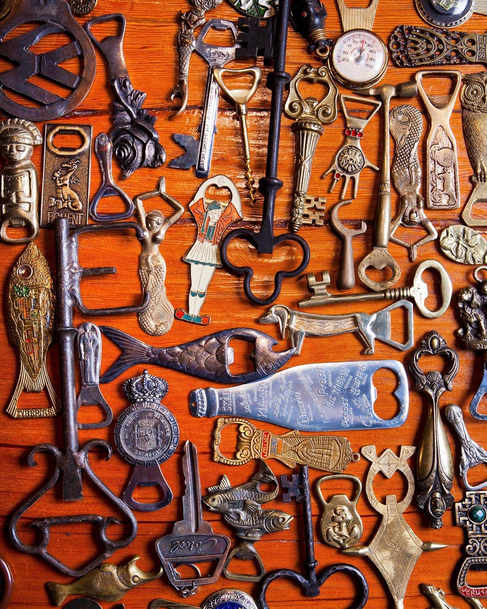 It’s no OM pin collection, but we still think this is pretty cool. Any guesses which famous person collected these vintage bottle openers?  What do you collect (besides pins of course)?