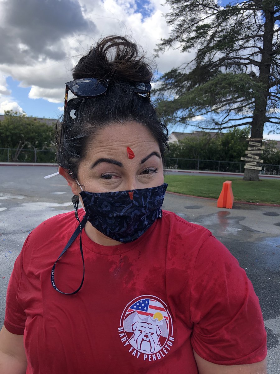 Surprise! The prize for completing your reading log for #ReadAcrossAmerica week was getting to throw two water balloons at <a href="/FrostBfrost0/">Brian Frost</a> and @MrsShinnerMFP... Ss got them good! #TheMaryFayWay #FUESD <a href="/FUESDSchools/">FUESD Schools</a>