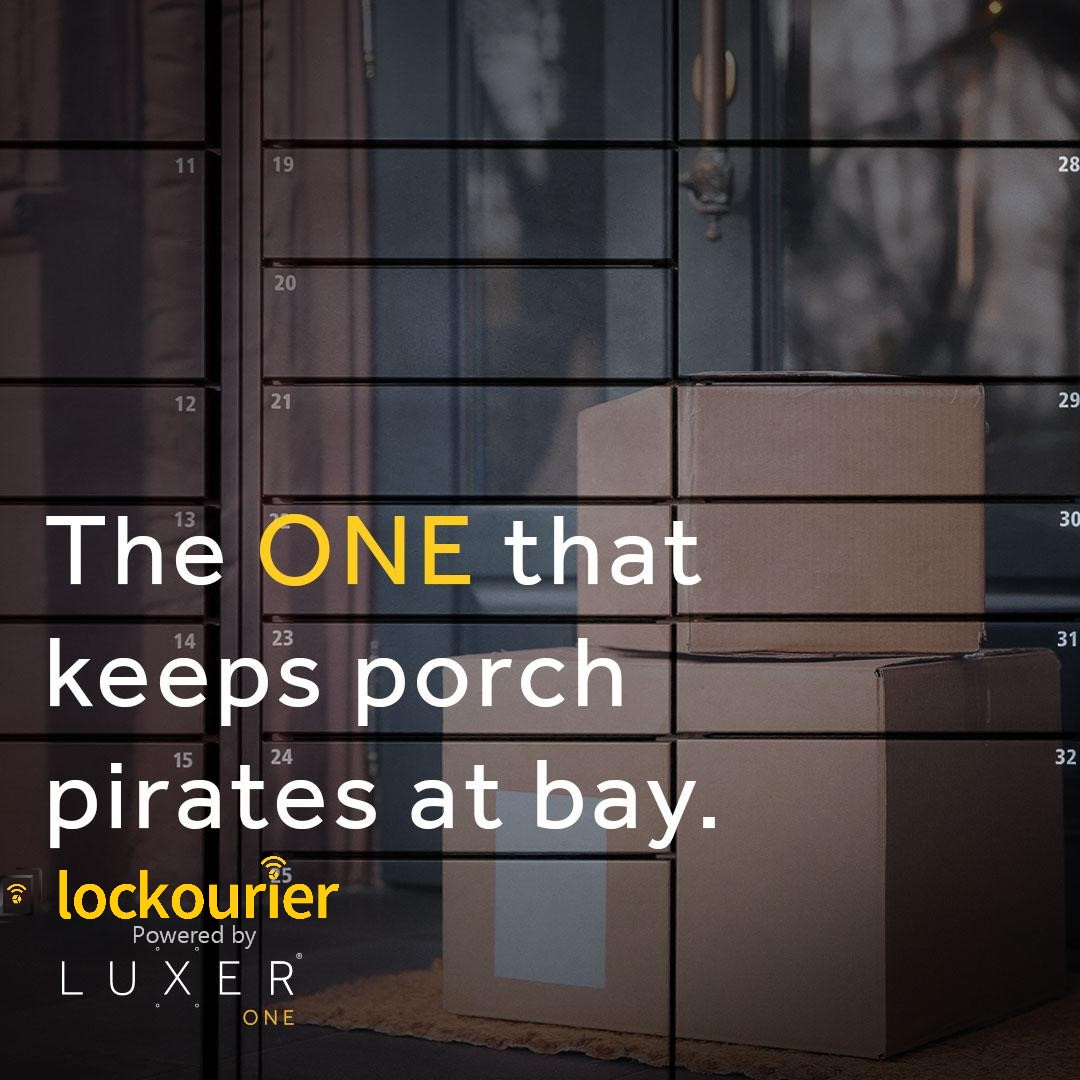 Tamper-proof. Weatherproof. Porch-pirate proof.
According to research, the number of people who reported having a package stolen rose from 36% in 2019 to 43% in 2020. Protect your residents and their packages!  
#lockourier #luxerone #propertymanagement #smartlocker