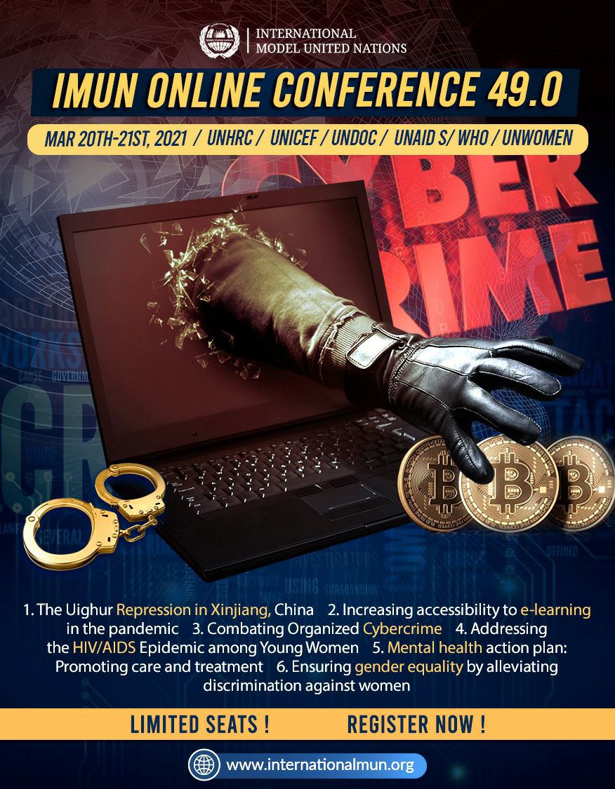 Kudostic's tweet image. Join us for IMUN 49.0 and let the world know your ideas and insights for a just society 📌
Click link to register
.internationalmun.org/RegistrationFo…
Dates: 20th - 21th March
#InternationalMUN #mun #imun #modelunitednations #imun2020 #youth #globalopportunity #opportunity #conference