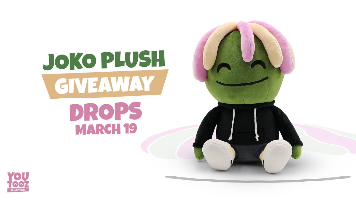 Want a chance to win a Joko Goober Plush?

RT + Follow <a href="/youtooz/">youtooz</a> and reply with what you will do if you win the Goober! Winners will be picked before drop on MARCH 19th!