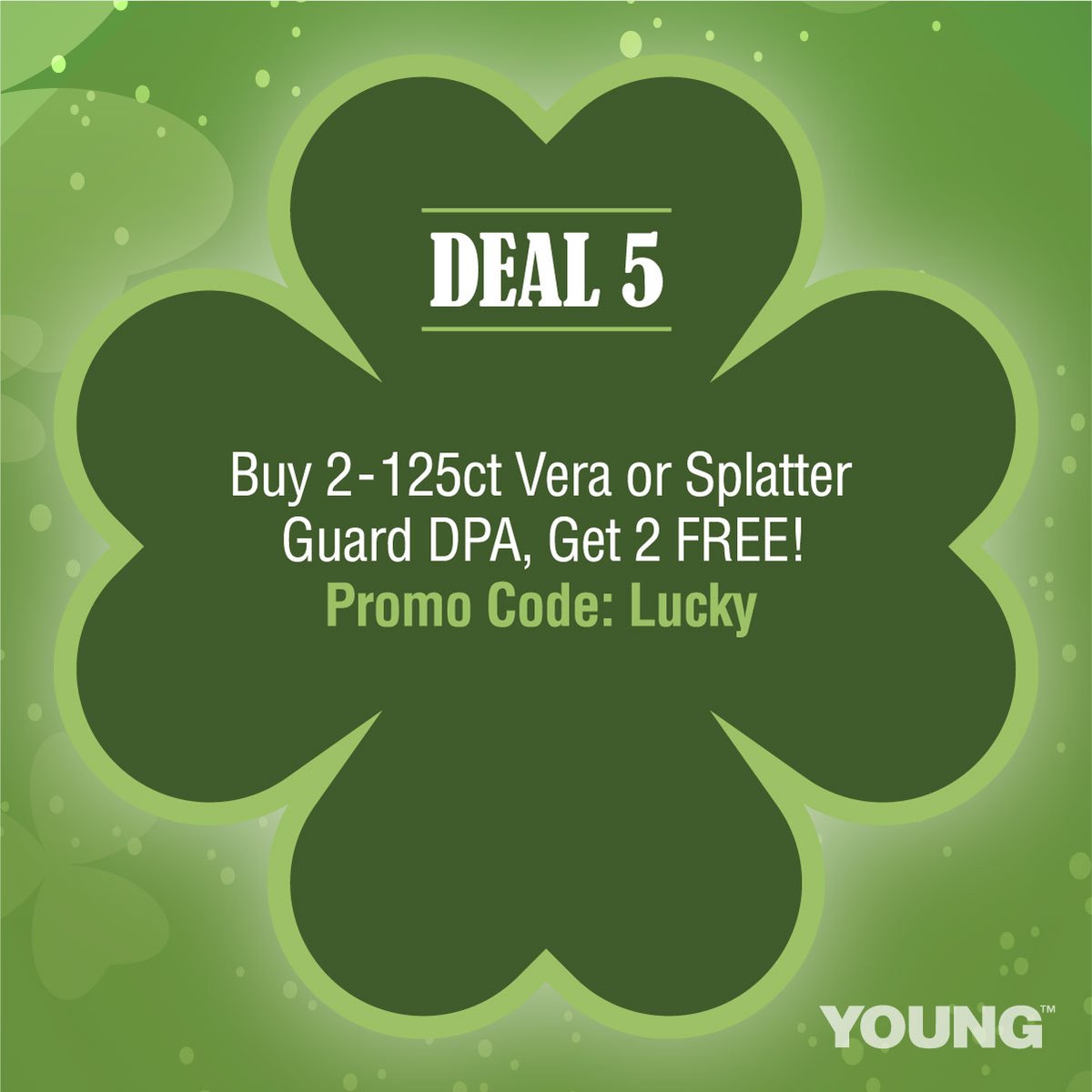 It's Day 5 of our #7LuckyDentalDeals 🍀 Stock up on the mighty little prophy angle that delivers BIG results! Buy 2-125ct Boxes of Vera or Vera Splatter Guard, Get 2 FREE!💚  
.
.
Offer(s) valid in the USA only 3/8/21 - 3/16/21. Must use promo code LUCKY to redeem.