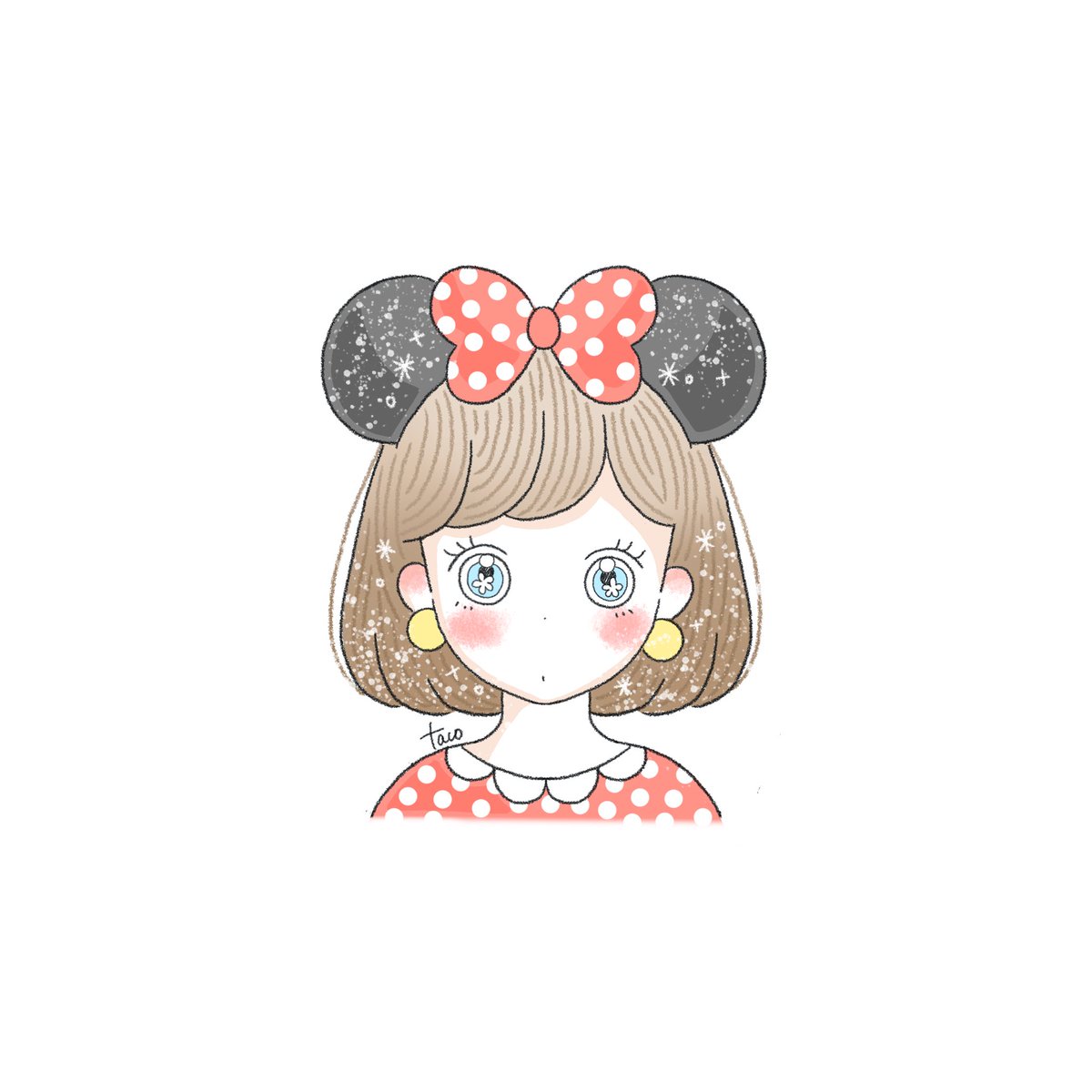 Tacomaru イラスト Twitter પર フリーアイコン これで大体全部 フォロワーさんのみ使用ok ジェラトーニ シェリーメイ ミッキー ミニー ディズニー Disney Disneyland Illustration