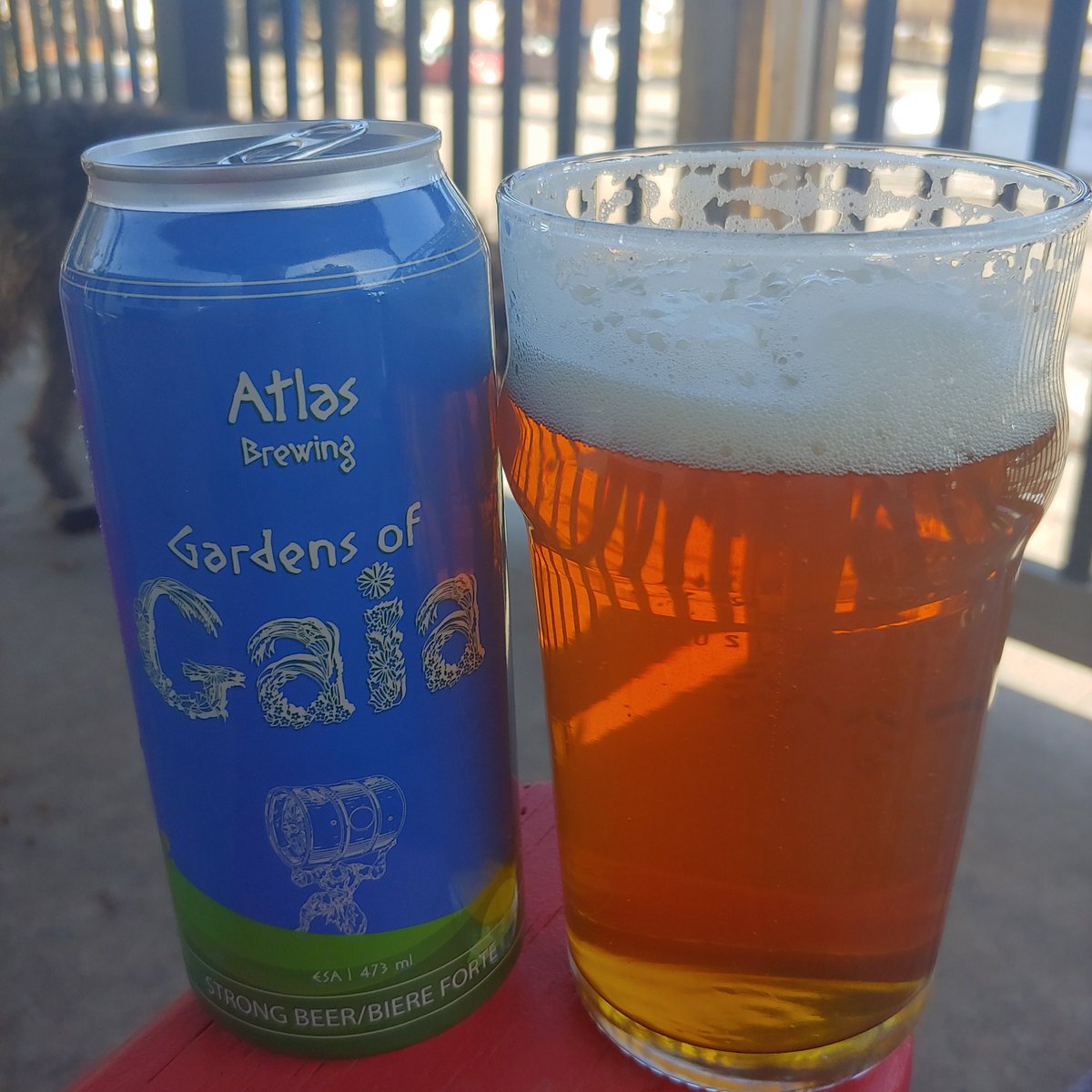 Enjoying the start of a nice Spring weekend on the deck, sipping a Garden of Gaia ESA from <a href="/atlas_brewing/">Atlas_Brewing</a>  in partnership with <a href="/Last_Spike_Brew/">Last Spike Brewery</a>. A sultry pint sourced from <a href="/AlbertaBeerX/">Alberta Beer Exchange</a>  #abcraftbeer #craftbeeryyc