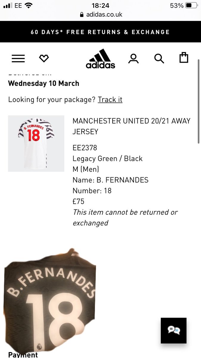 HowatsonTayler's tweet photo. @adidas @adidasUK @B_Fernandes8 @ManUtd Please can somebody help me, all I wanted this year was a Bruno fernandes zebra kit, I saved and I saved until I could finally afford it, then Adidas sends me the wrong kit. This is the worst thing that’s happened to anyone ever. Share pls https://t.co/gW5dN5ZsJ9