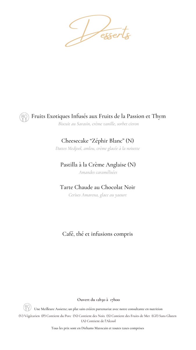 Nouvelle édition du Menu " 𝑫𝒆́𝒄𝒐𝒖𝒗𝒆𝒓𝒕𝒆 " ! 

Découvrez les saveurs, goûts et couleurs du mois de mars dans vos assiettes à Tamimt!

Réservez votre table dès maintenant sur tamimt.marrakech@oberoihotels.com ou sur le +212 (0) 525 081 515.