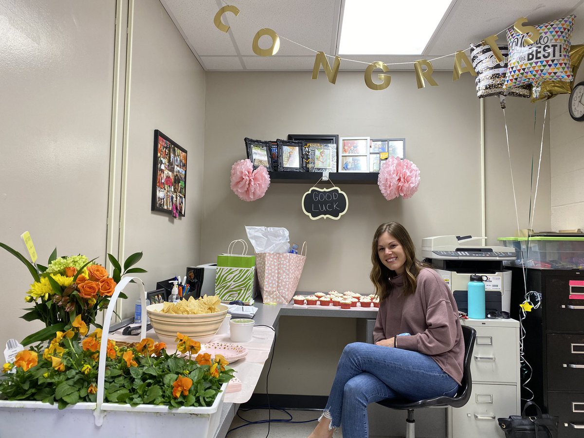 Today we’re saying GOODBYE to a GINORMOUS part of our Anderson High School FAMILY!!! BRITTANY GEBING is working her last day in our Training Room!!! 
She’s accepted a position in Mercy closer to home.
We are very SAD for us but HAPPY for her hubby &amp; daughter!!! #ahsLOVESbrittany