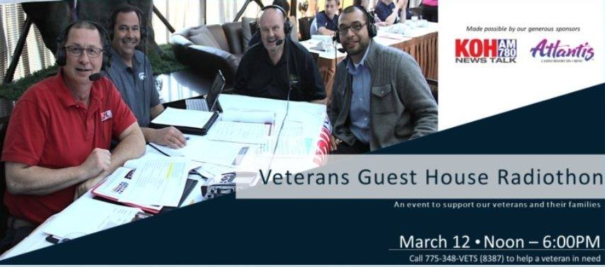 RENO TALKS LIVE with Ryan & Greg! (@renotalkslive) on Twitter photo Our Veterans Guest House 18th Annual Radiothon is live from 12-6 pm! Call 775-348-VETS(8387) to donate/bid on auctions, donate at veteransguesthouse.org or at the Atlantis west parking lot. View auctions: veteransguesthouse.org/wp-content/uplโฆ. Listen on kkoh.com. Help <a href="/VGHReno/">Veterans Guest House</a>! Our Veterans Guest House 18th Annual Radiothon is live from 12-6 pm! Call 775-348-VETS(8387) to donate/bid on auctions, donate at veteransguesthouse.org or at the Atlantis west parking lot. View auctions: veteransguesthouse.org/wp-content/uplโฆ. Listen on kkoh.com. Help <a href="/VGHReno/">Veterans Guest House</a>!
