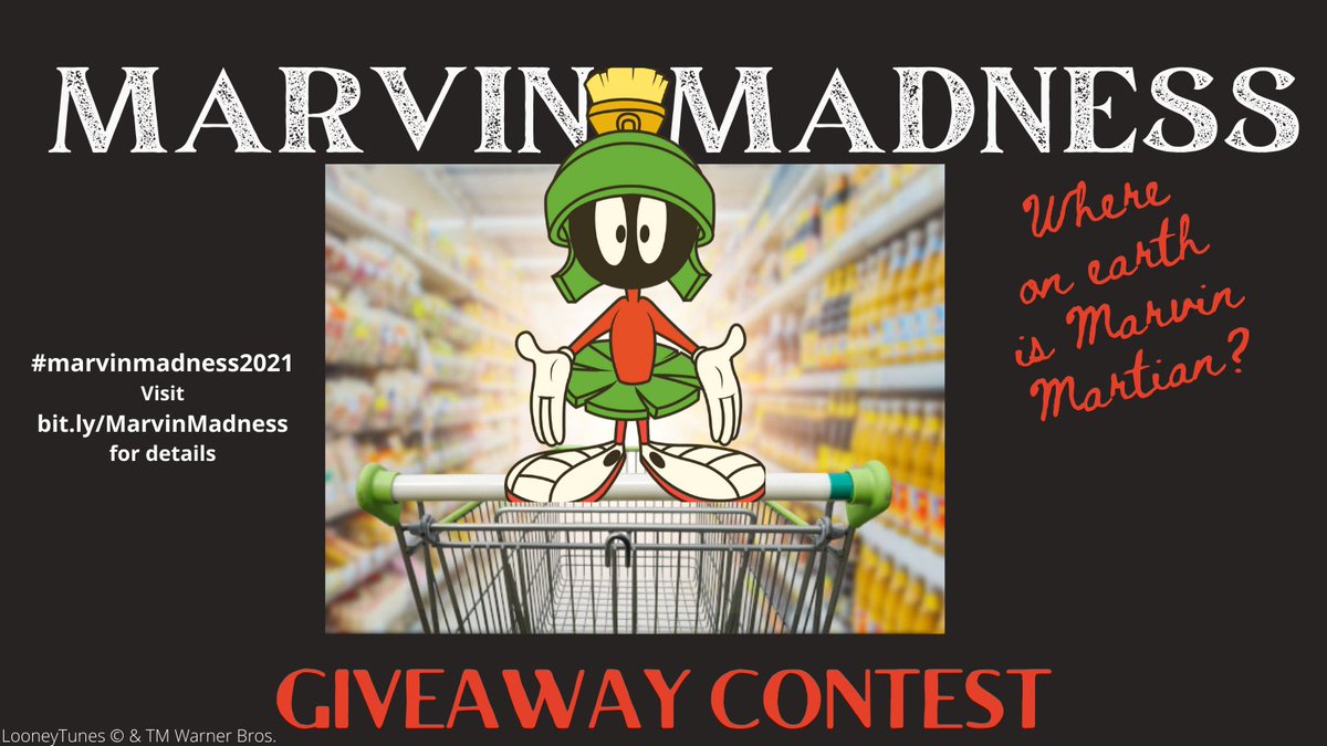 What better way to show your love for this Chuck Jones community, than by having fun with Marvin Martian in the World, and giving away Chuck Jones art!
.
For your chance to win -
👽 Go to: bit.ly/MarvinMadness
👽 Get Marvin AR on your phone
👽 READ THE RULES, EARTHLING!