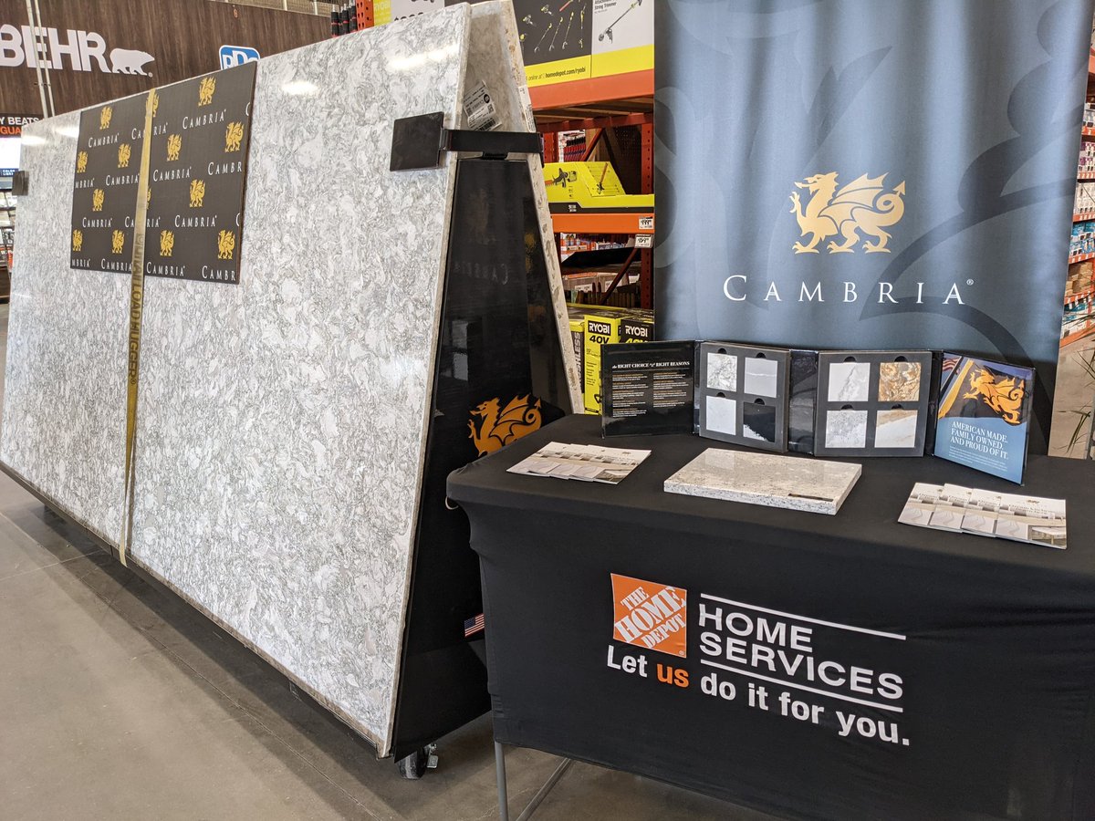 Home Depot Project Specialist (@projectpal3805) on Twitter photo Come see full slabs of <a href="/CambriaSurfaces/">CambriaSurfaces</a> at the #Boardman #HomeDepot this weekend and get a No Cost- No Obligation quote for the #Countertop of your dreams! #counters #countertops #Youngstown #MahoningValley #kitchen #kitchenremodel Come see full slabs of <a href="/CambriaSurfaces/">CambriaSurfaces</a> at the #Boardman #HomeDepot this weekend and get a No Cost- No Obligation quote for the #Countertop of your dreams! #counters #countertops #Youngstown #MahoningValley #kitchen #kitchenremodel