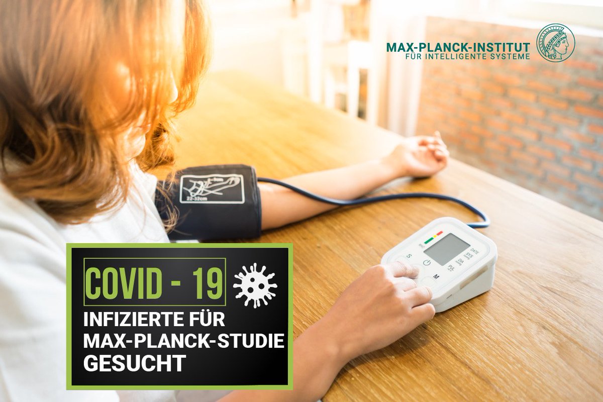 Intelligent Systems (@mpi_is) on Twitter photo #COVID19-Infizierte für Studie gesucht - Datenspende erbeten: Forschende unseres Instituts starten zusammen mit Medizinern des <a href="/uktuebingen/">Uniklinikum Tübingen</a> und unterstützt durch die Gesundheitsämter #Reutlingen, #Tübingen und #Zollernalb eine Daten-Studie. Mehr Infos: ei.is.mpg.de/covid-19-studie #COVID19-Infizierte für Studie gesucht - Datenspende erbeten: Forschende unseres Instituts starten zusammen mit Medizinern des <a href="/uktuebingen/">Uniklinikum Tübingen</a> und unterstützt durch die Gesundheitsämter #Reutlingen, #Tübingen und #Zollernalb eine Daten-Studie. Mehr Infos: ei.is.mpg.de/covid-19-studie