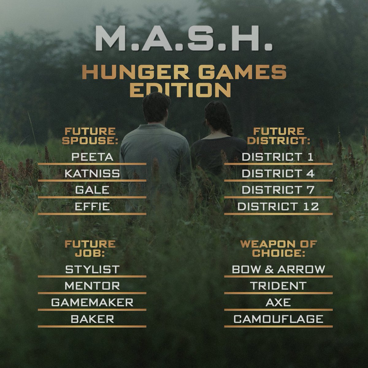 The Hunger Games On Twitter Pls Make Your Own Versions And Share Them With Me