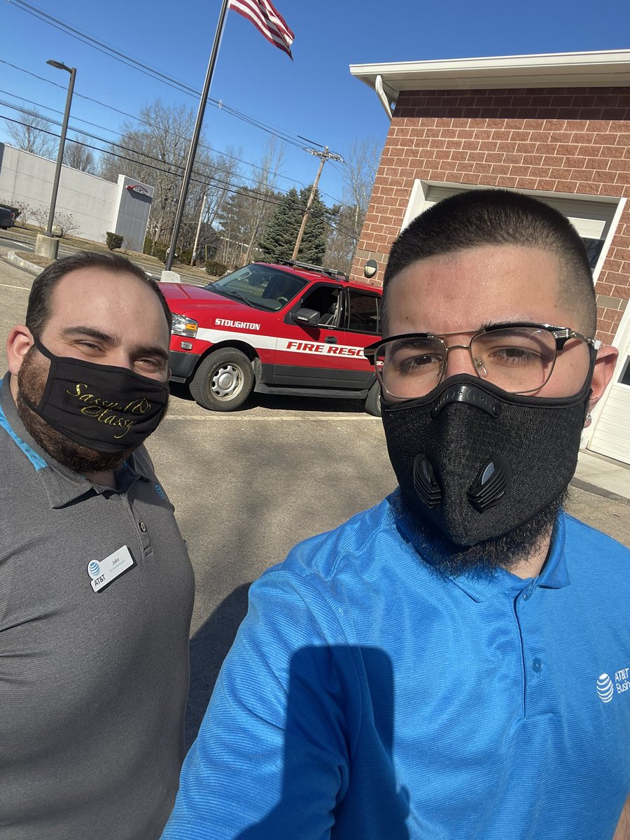 Jake and I hitting the streets and visiting Stoughton Fire Department! BEAUTIFUL Day to GET OUT! #OurNE #RockinFirstNet #FirstNetWeekend <a href="/keroninc/">Keron Incarnato</a> <a href="/pnixnix/">Peter Nixon</a> <a href="/jackmoan/">Jack Moan</a> <a href="/JakeAraghi/">Jake Araghi</a> @ATTPortablesEVD <a href="/DViechnicki/">Dan Viechnicki</a>