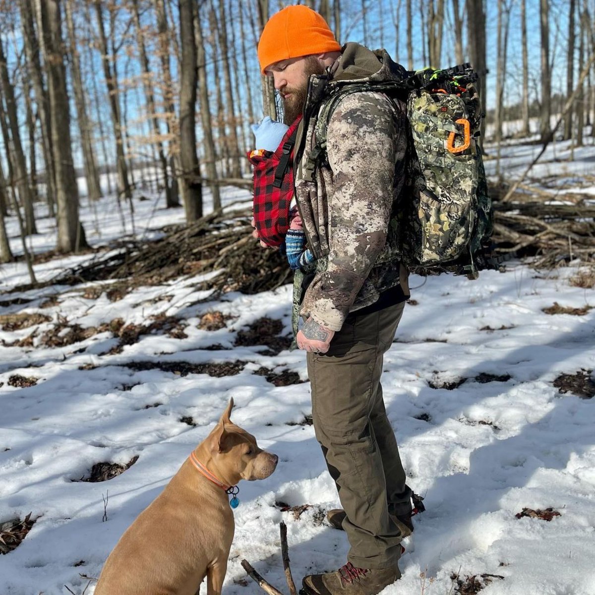 OUTDChannel's tweet photo. You may know Raymond Rowe as "Erik" of the Viking Raiders on WWE — but when he's not in the ring he's out bowhunting! And this winter, taking his newborn son out for winter hikes!
PC: Raymond / Sarah Rowe
#whatgetsyououtdoors #WWE #Raw #wrestling #raymondrowe #vikingraiders https://t.co/HaFYj8V3wb